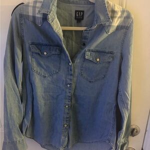 GAP Light Blue Denim Shirt
